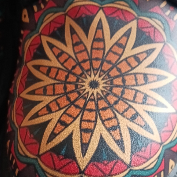 Colorful NEW Mandala Women's Boots Size 8 NIB - Picture 5 of 11